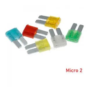 유리관퓨즈 휴즈 퓨즈 미니 마이크로 2 차량용 세트 트럭 소형 중형 앰프 클립 2A 3A 5A 75A 10A 15A 20A 2