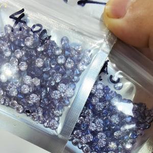 0.1/0.2/0.3/0.4캐럿 모이사나이트 3EX 컷 레몬 옐로우 골드 로얄 블루 그린 핑크 레드 AB 레인보우 퍼플