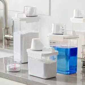 계량컵 세제 소분 용기 세탁 세제통 디스펜서 세트