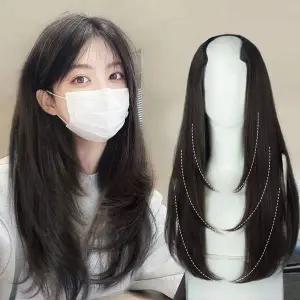 볼륨업 레이어드 헤어피스 여자가발 긴머리가발 패션가발 통가발