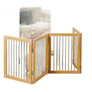 고양이 칸막이 원목 접이식 안전 강아지 베란다 펜스 안 현관 방묘 반려견