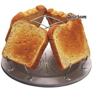 간단한 휴대용 스테인레스 스틸 토스트 랙 야외 캠핑 접이식 그릴 다목적 스토브 고품질