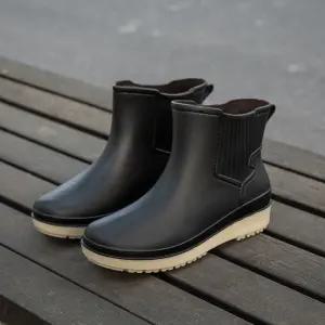 여성 미들 패션 레인부츠/발목/장화/부츠/슈즈/작업화/장마/고무/반장화/방수/여자/방수화