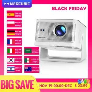 빔프로젝터 Magcubic 900ANSI 안드로이드 14 프로젝터 자동 초점 8K 네이티브 1080P 와이파이6 BT54 16G 올