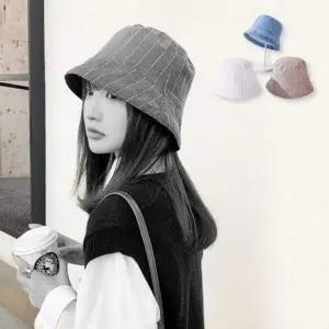 사계절 린넨 버킷햇 여성모자 사파리 린넨모자 벙거지