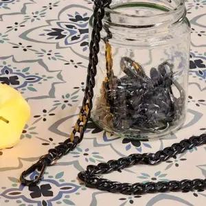 40cm 핸드백 체인 스트랩 블랙 장식