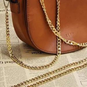 골드 120cm 스트랩 장식 체인 핸드백