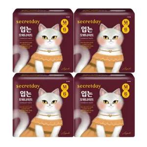 시크릿데이 입는 오버나이트 중형 6개입 x 4팩