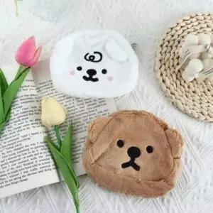 WL 곰돌이파우치 초미니파우치 화장품 뽀글 이너백 지퍼