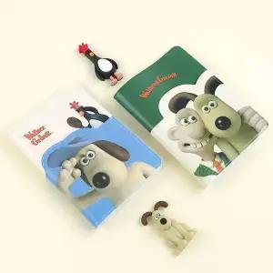 WL 월레스와그로밋 캐릭터 여권 케이스 그로밋 파우치 지갑 2종