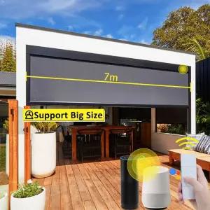 전동커튼 야외 전동 pergola 쉐이드 대형 지퍼 트랙 알루미늄 발코니 롤러 블라인드 제작