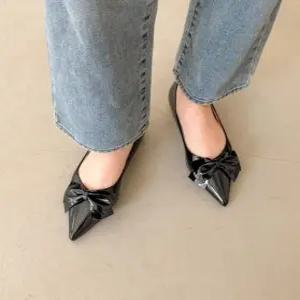 [라운슈][라운슈] 스틸레토 에나멜 리본 펌프스힐 2.5cm (48325849)