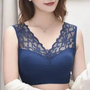 TBZ 심리스 브라 레이스 처진가슴 노와이어 브라렛