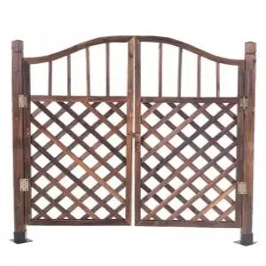 주택 대문 나무 입구 울타리 테라스 목재 출입문 전원주택 쪽문