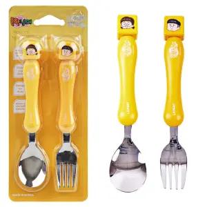 릴팡 흔한남매 마스코트 스푼포크세트 (559659)유아 캐릭터 흔한 어린이집 아동 스텐 스테인레스 유치원