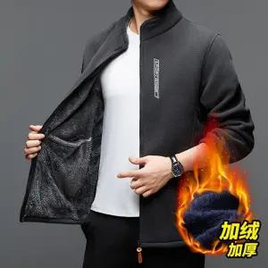 가을 남자점퍼 야상사파리 야상 차이나넥 상의 바람막이 기모 보온 가디건 후드 플리스 코트 원템3