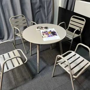 철제 테이블 세트 의자 테라스 라운지 탁자 캠핑