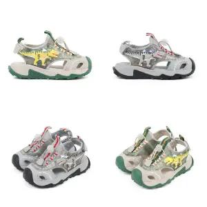 [토박스](대전신세계)다이노솔즈] 26SS 신상품 LED 스컬 본 샌들 키즈 공룡 샌들 DNYCG1TSSB11