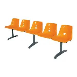 5인용 대기의자 MS5/정류장 휴게소 야외 벤치 병원 로비 체어 약국 대기실 공원 관람석 락커 라운지