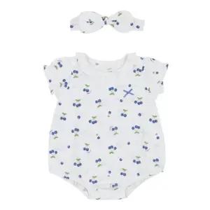 해피랜드 HC09 유아 쿨체리 바디슈트 헤어밴드 세트  HZ310209