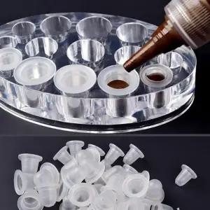 [에스에스_62]실리콘컵 타투컵 300P 문신 눈썹 대형 용기