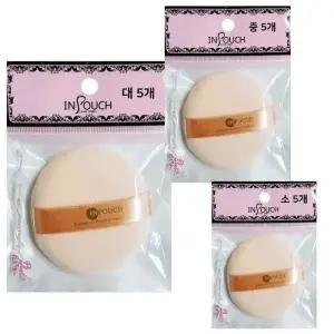 [에스에스_62]OPP면분첩 메이크업 미용용품 분첩 퍼프 5개