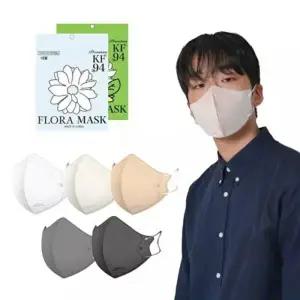 키리아마스크 대형 100매 플로라 KF94 새부리형 컬러마스크