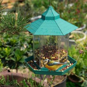 자동 새 모이통 야외 정원 가제보용 걸이형 먹이통 걸이줄  집 장식 애완동물 용품