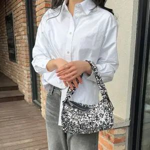 사각 스팽글 토트 크로스백 WFJ669K