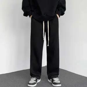 [하프클럽/]남자 트레이닝룩 배색 라인 와이드 팬츠 운동복 바지