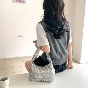 스팽글 토트백 WFJ65DN