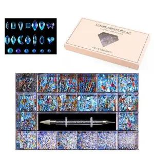 [에스에스_62]대용량 스톤 + 스톤픽커 네일파츠 세트 20종