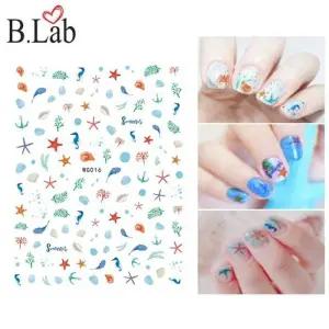 [에스에스_62]네일아트스티커 언더더씨 데코 워터데칼 바다