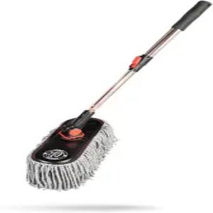 아담스 폴리싱 마이크로파이버 더스터 외부 소프트 프리미엄 대형 자동차 키트 확장 가능한 손잡이 긴 극