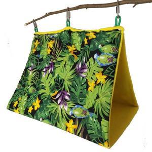 작은 애완동물용 새 은신처 걸이형 케이지 텐트 앵무새 해먹 새장 러브버드 스탠드 그네