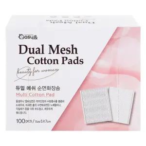 [에스에스_62]듀얼 미용화장솜 메쉬 화장솜 100매입