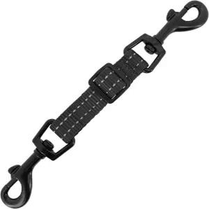 최고의 반려동물 용품 보이저 도그 칼라 안전 클립 듀얼 클래스프 목걸이 및 당김 하네스 커넥터 없음 걷기