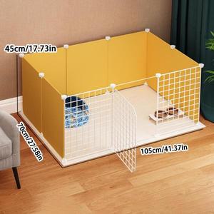 DIY 실내 애완동물 사육장 | 고양이 개 토끼 분리형 놀이펜 반밀폐형 공간 절약형 펜스 발코니 가정용으로