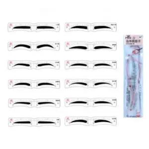 [에스에스_62]눈썹그리기 가이드 12종 키트 눈썹문신 형