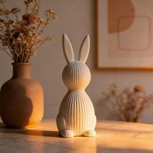 미적 감각이 돋보이는 부활절 토끼 장식 3D 프린팅 어울리는 계란 봄  장식품 축제 분위기의 데스크탑 디스