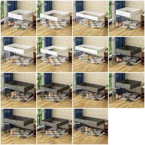 강아지 울타리 실내 장벽 케이지 소형 중형견 가정용 호환 테디 포메라니안 철제 가드레일 격리문