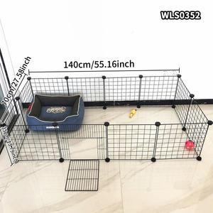 고양이 울타리 철망 소형 애완동물 케이지 자유롭게 조립 결합 가능 실내 토끼 탈출 방지 개 케이지/개