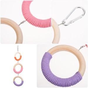 3링 버드 스날개 펄치 코튼 로프 클라이밍 활동용품 앵무새 카카티엘용 - 케이지 걸이형 놀이터 훈련용 호