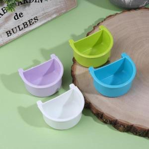 5pcs 새 먹이 접시 작은 동물 설치가  새장 피더 그릇 버디 앵무새 러브 버드