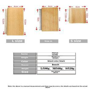 다용도 애완동물 말 털 제거 빗 - 개 승마장 용품용 나무 그루밍 브러시