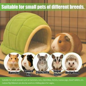 햄스터 은신처 가을 겨울 플리스 안감   작은 애완동물 집 고슴도치 기니피그  놀이 숨숨집