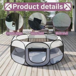 접이식 휴대용 소형 동물 놀이 울타리 덮개  - 병아리 강아지 새끼 고양이 기타 애완동물 실내/실외용