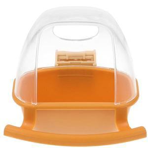 케이지용 호환 플라스틱 새 모이통 대용량 흘림 방지 디자인  버클 마운트앵무새 토끼 햄스터 소형 동물용