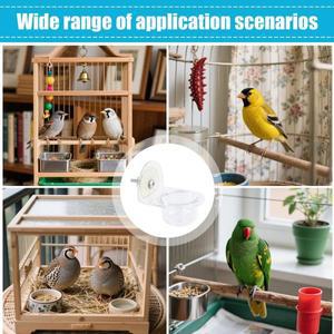 새먹이 그릇 분리형 새장 급식기 컵 투명 아크릴 용기 애완용품 핀치 코카티엘 카나리아용