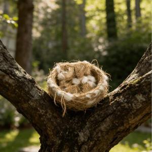 40g  새 은신처 섬유 황마 혼합 천연 케이지 침구재카나리아 금비둘기 자바참새 앵무새용